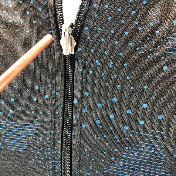 Volcom Mens XL Black Blue Stone Logo Jersey Full Zip Heavyweight Skater Hoodie - Picture 6 of 16